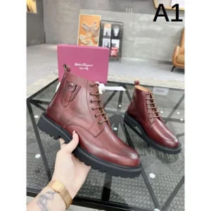 2024FW メンズ用 ブーツ FERRAGAMO サルヴァトーレ フェラガモ 注目No.1 商品画像 1