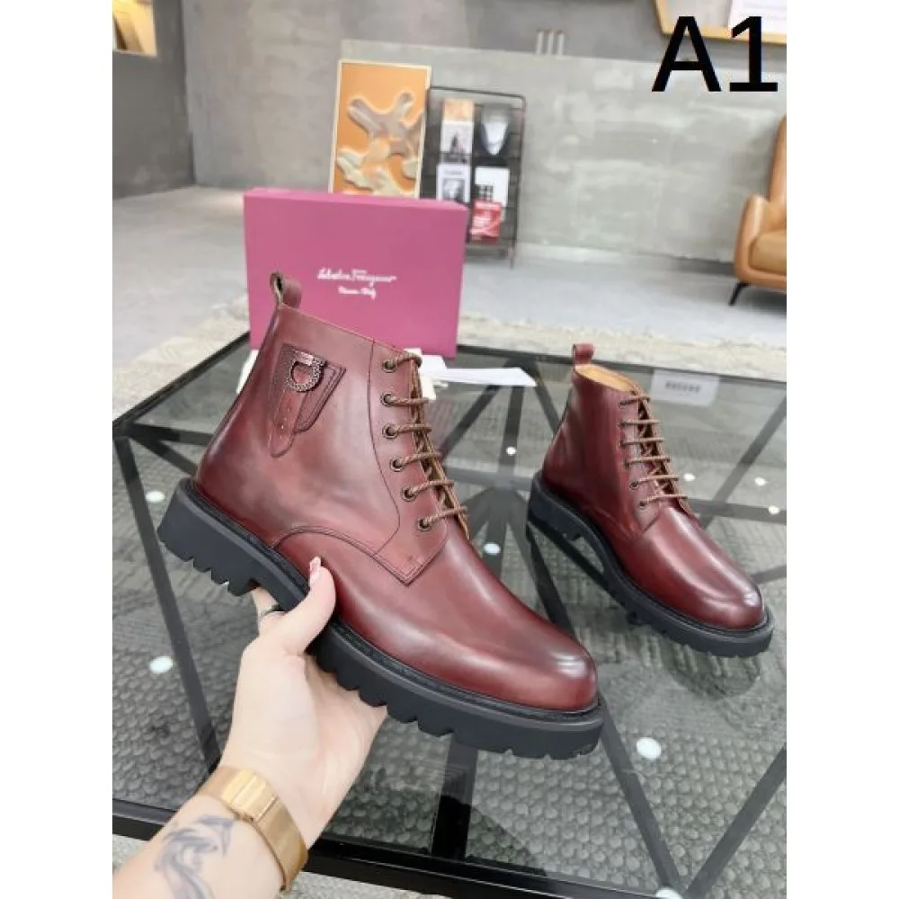 2024FW メンズ用 ブーツ FERRAGAMO サルヴァトーレ フェラガモ 注目No.1 商品画像 1