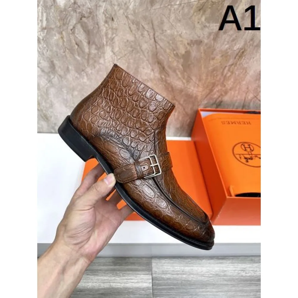 2025秋冬新作 HERMES エルメス メンズ用 ブーツ 今季トレンドの最注目アイテム 商品画像 1