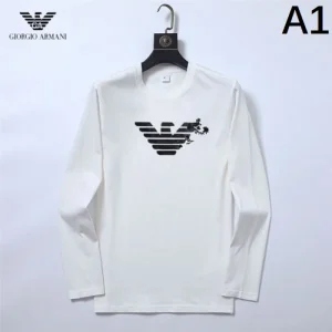 2024FW ARMANI アルマーニ きれいめな印象で着こなし 長袖Tシャツ 商品画像 1