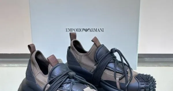 2024FW メンズ用 カジュアルシューズ ARMANI アルマーニ 飽きのこないデザイン 商品画像 11