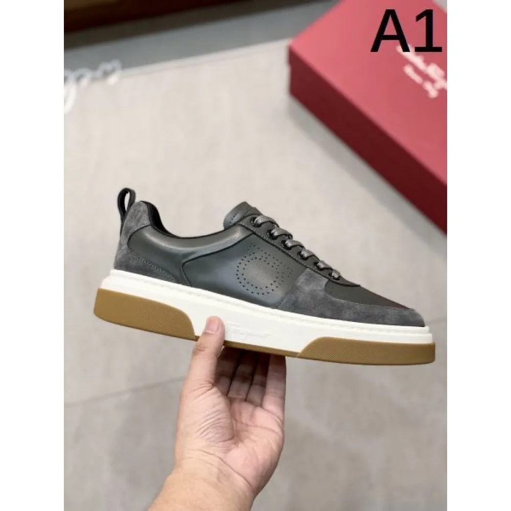 2024FW メンズ用 カジュアルシューズ FERRAGAMO サルヴァトーレ フェラガモ 大変お得 商品画像 1