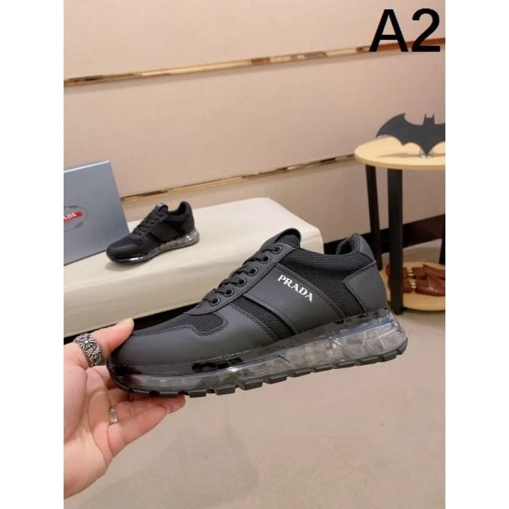 2024FW メンズ用 カジュアルシューズ PRADA プラダ キレイ色チェック秋冬 商品画像 2