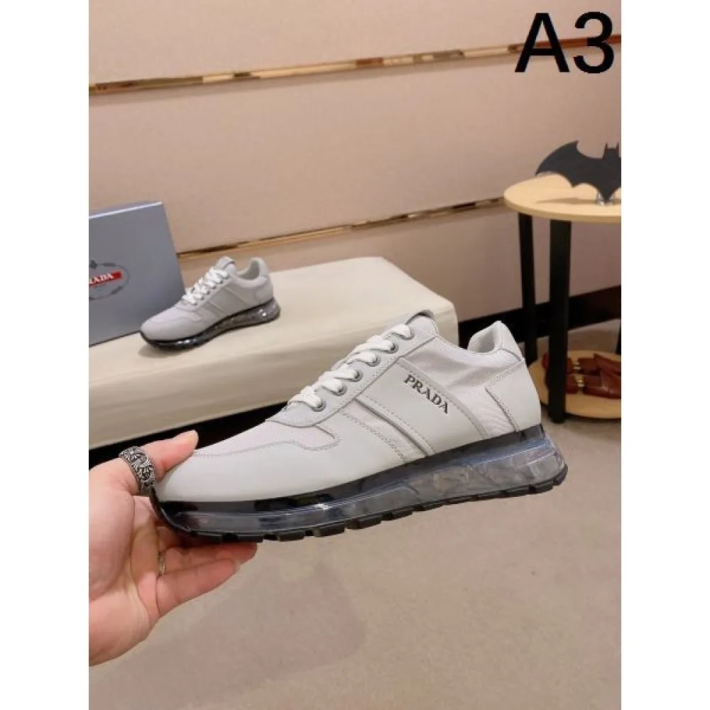2024FW メンズ用 カジュアルシューズ PRADA プラダ キレイ色チェック秋冬 商品画像 3