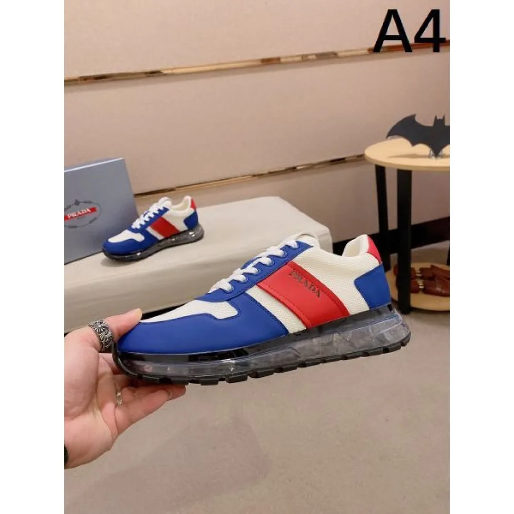2024FW メンズ用 カジュアルシューズ PRADA プラダ キレイ色チェック秋冬 商品画像 4