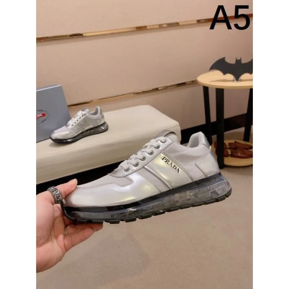 2024FW メンズ用 カジュアルシューズ PRADA プラダ キレイ色チェック秋冬 商品画像 5