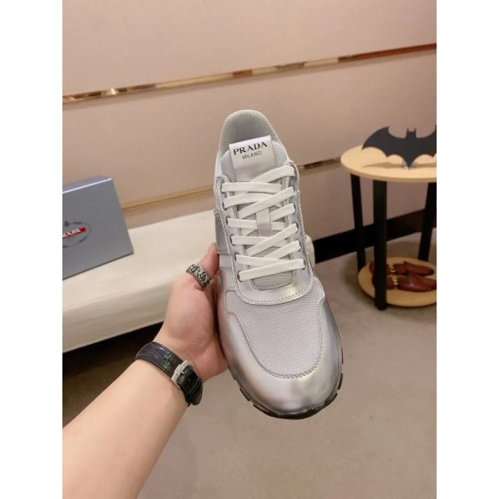 2024FW メンズ用 カジュアルシューズ PRADA プラダ キレイ色チェック秋冬 商品画像 6