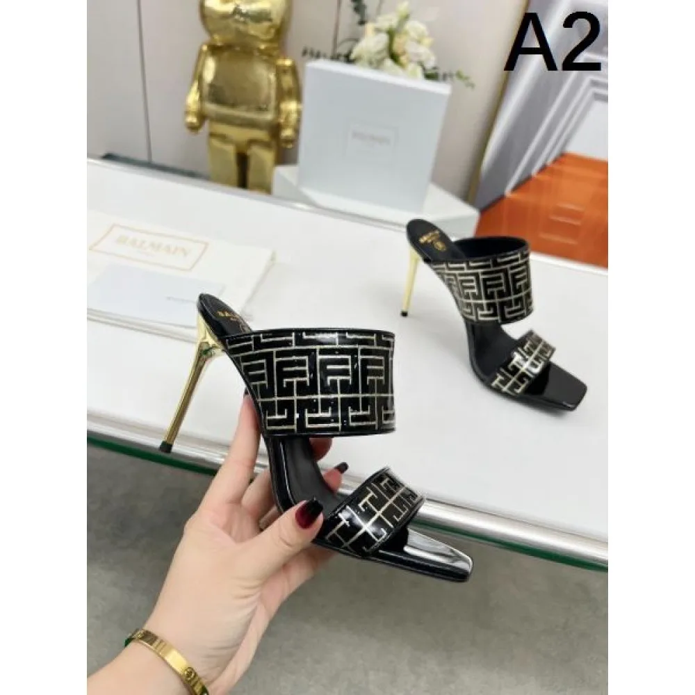 2026 抜群なブランドプリント BALMAIN バルマン レディーススリッパ 商品画像 2