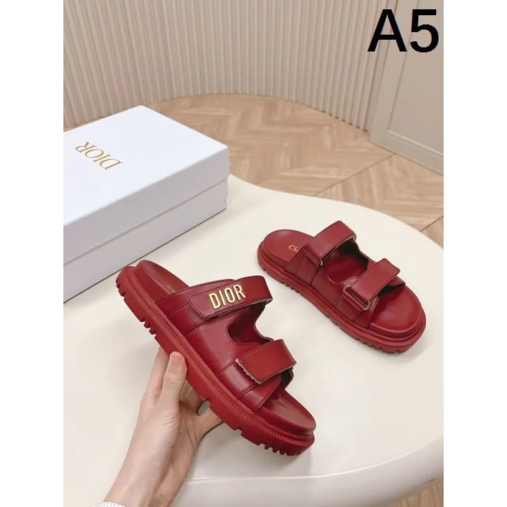 2026 使えて可愛いデザイン夏新品 DIOR ディオール レディーススリッパ 商品画像 5