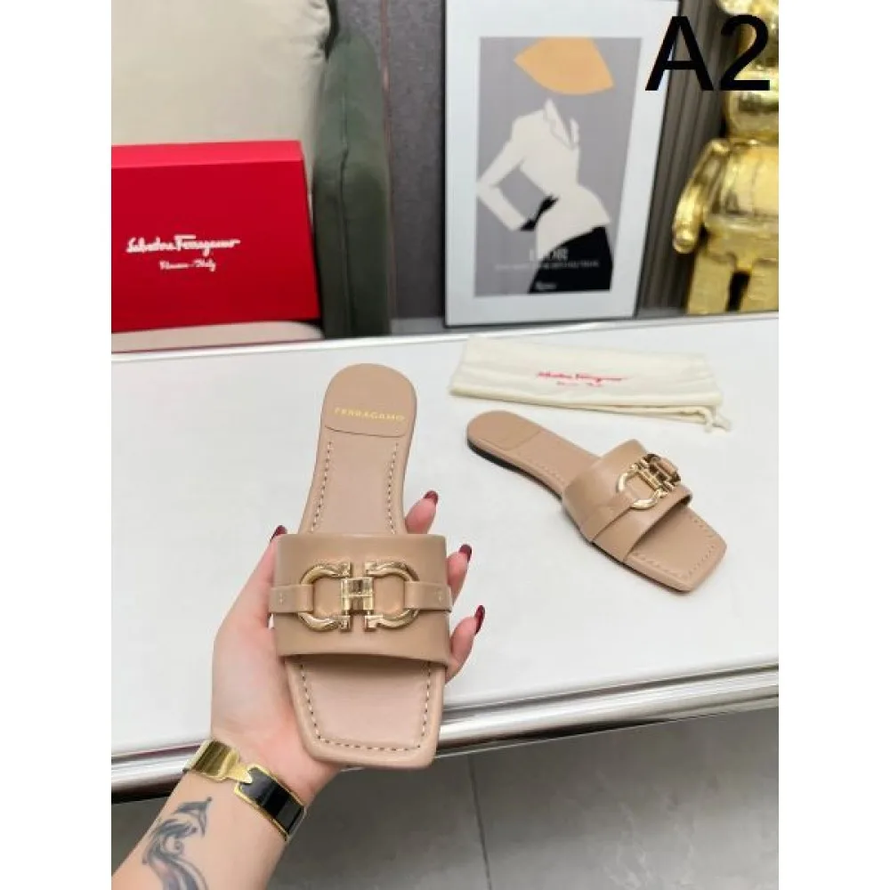 2026 春夏新作 FERRAGAMO サルヴァトーレ フェラガモ レディーススリッパ 商品画像 2