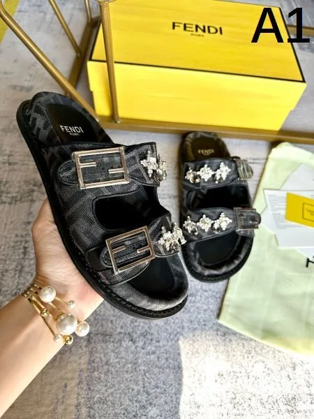2026 上品なカジュアルコーデに FENDI フェンデイ レディーススリッパ 商品画像 9