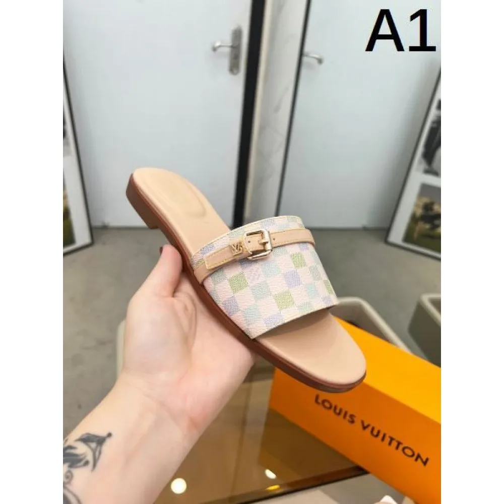 2026 夏らしい新作登場 LOUIS VUITTON ルイヴィトン レディーススリッパ 商品画像 1