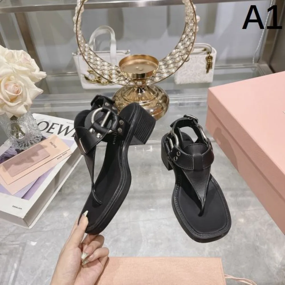 2026 もうすぐ日本上陸 MIU MIU ミュウミュウ レディースサンダル 商品画像 1
