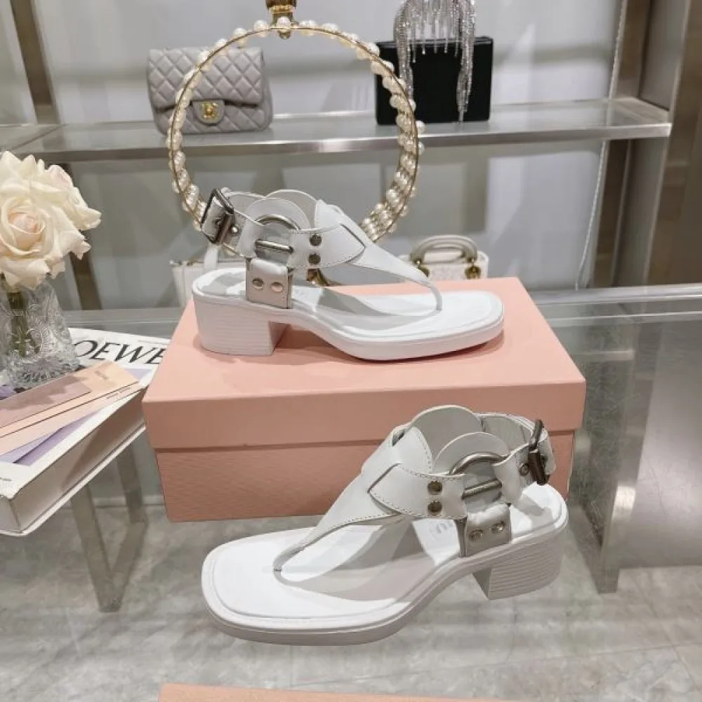 2026 もうすぐ日本上陸 MIU MIU ミュウミュウ レディースサンダル 商品画像 6