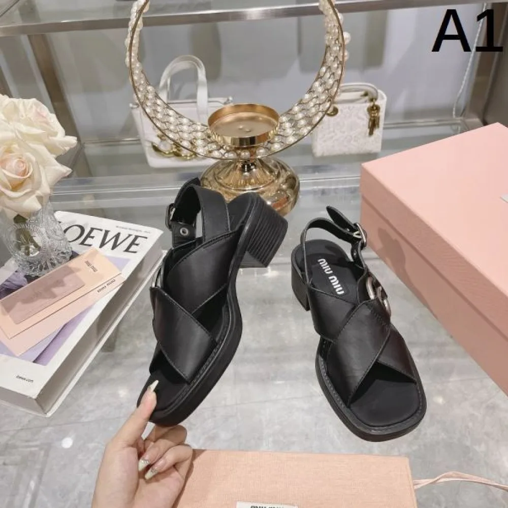 2026 毎年人気春夏新作 MIU MIU ミュウミュウ レディースサンダル 商品画像 1