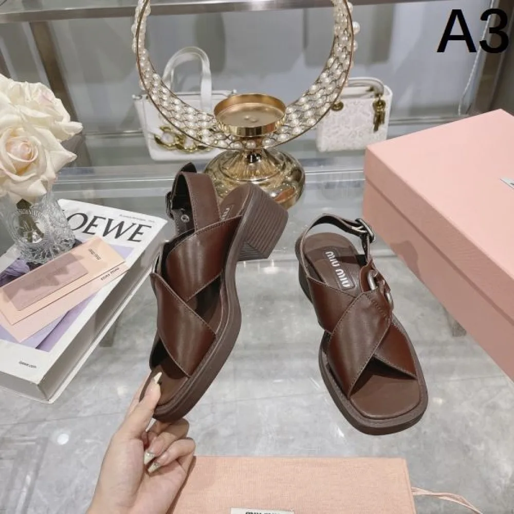 2026 毎年人気春夏新作 MIU MIU ミュウミュウ レディースサンダル 商品画像 3