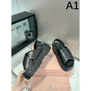 2026 セレブも多数愛用 MIU MIU ミュウミュウ レディースサンダル 商品画像 1