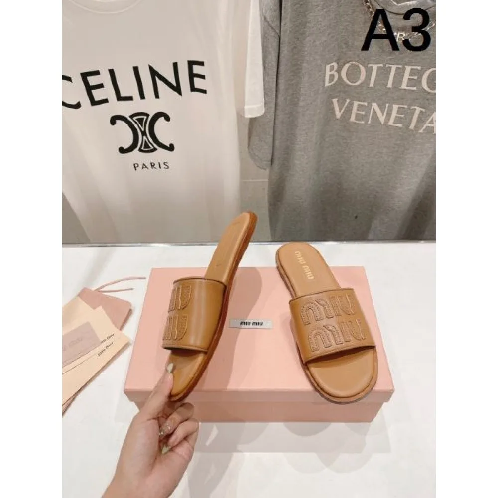 2026 超人気モデル入荷 MIU MIU ミュウミュウ レディーススリッパ 商品画像 3