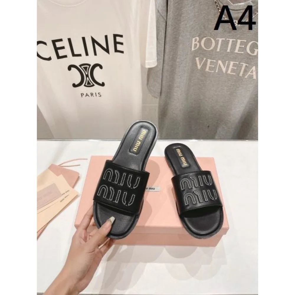2026 超人気モデル入荷 MIU MIU ミュウミュウ レディーススリッパ 商品画像 4