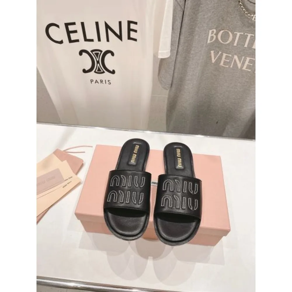 2026 超人気モデル入荷 MIU MIU ミュウミュウ レディーススリッパ 商品画像 5