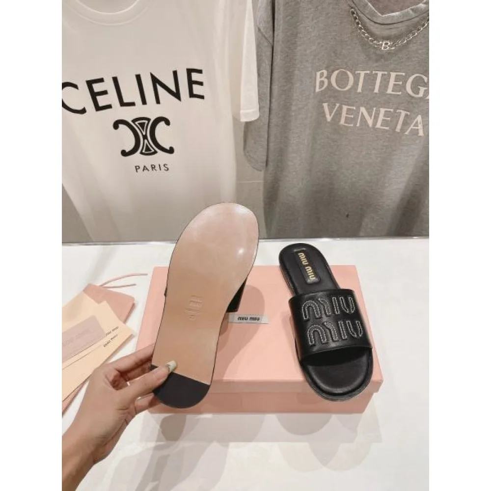 2026 超人気モデル入荷 MIU MIU ミュウミュウ レディーススリッパ 商品画像 9