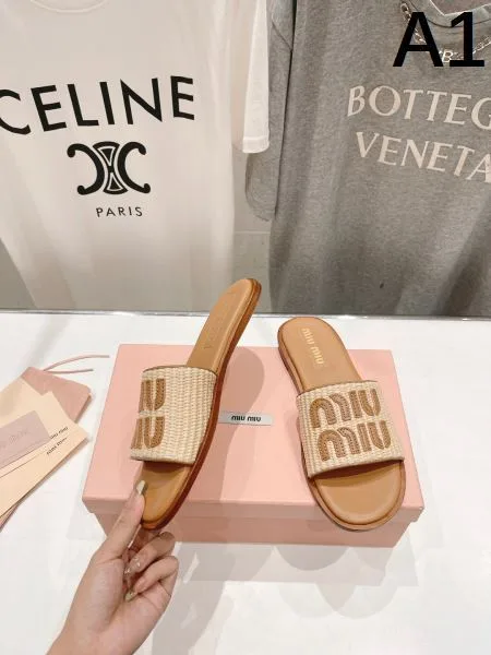 2026 超人気モデル入荷 MIU MIU ミュウミュウ レディーススリッパ 商品画像 10