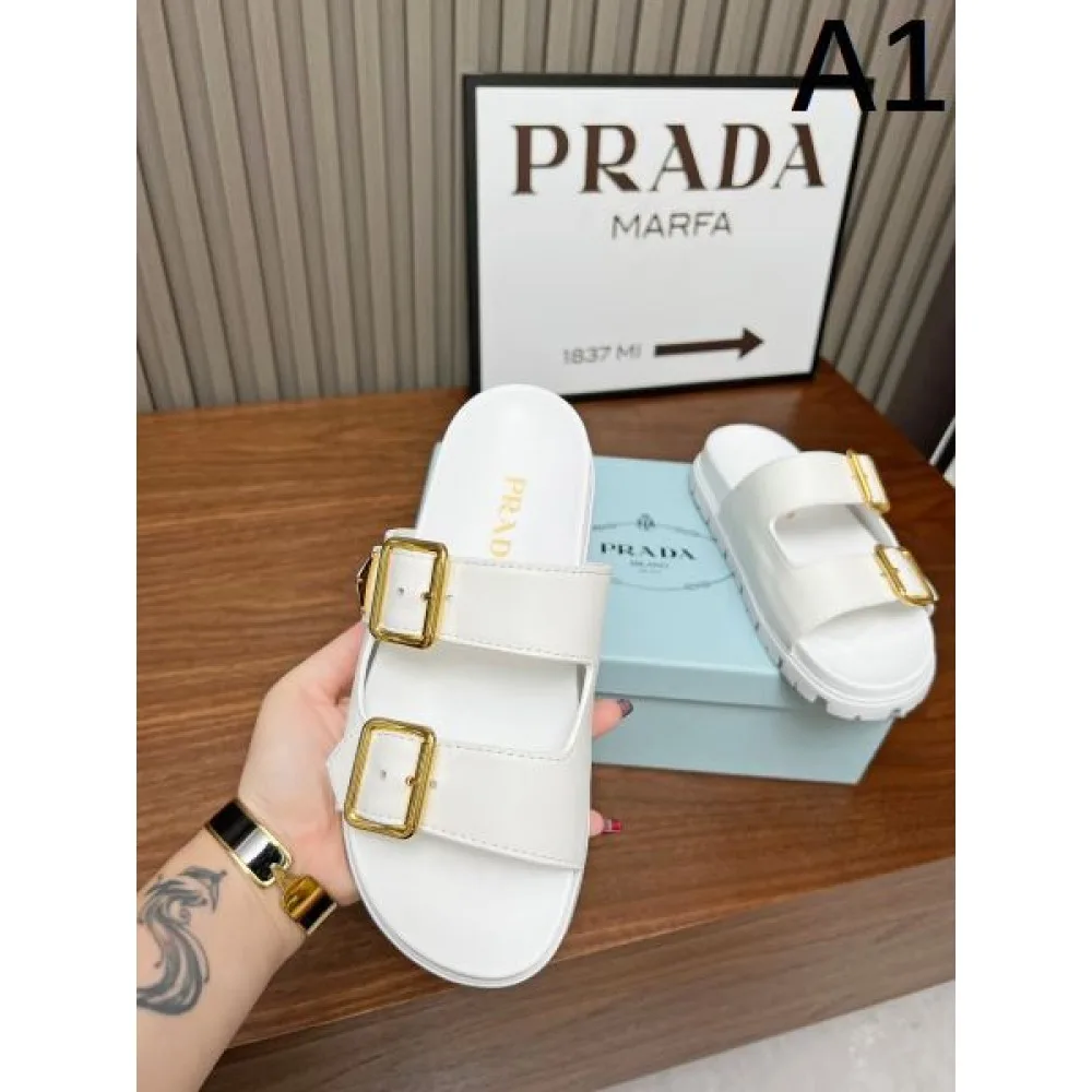 2026 今季買い逃した人必見! PRADA プラダ レディーススリッパ 商品画像 1