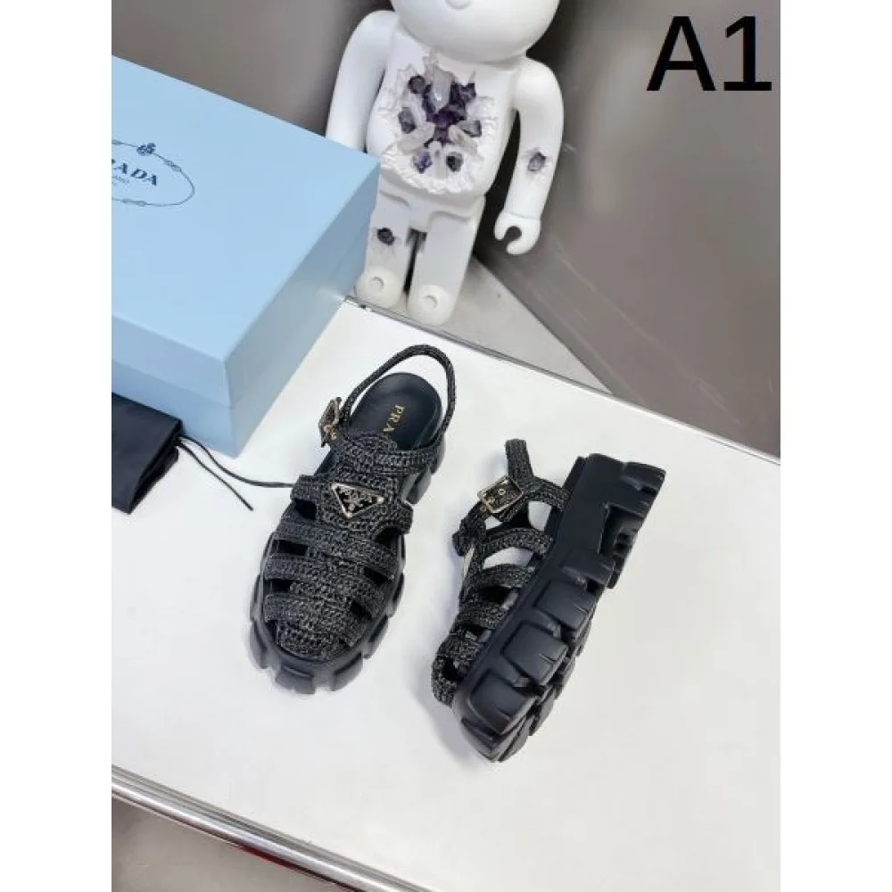 2026 肌触りの良い着心地抜群新作 PRADA プラダ レディースサンダル 商品画像 1