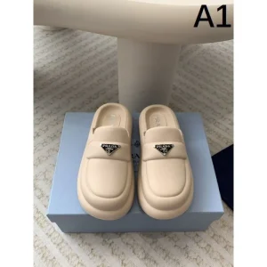 2026 上品ですっきり、好感度抜群 PRADA プラダ レディーススリッパ 商品画像 1