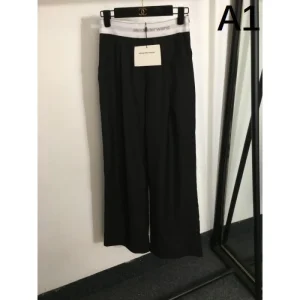 ALEXANDER WANG アレキサンダーワン ワイドパンツ 2024FW シックな色合い 商品画像 1