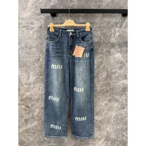 MIU MIU ミュウミュウ ジーパン 2024FW 秋冬最新作完売必至 商品画像 1