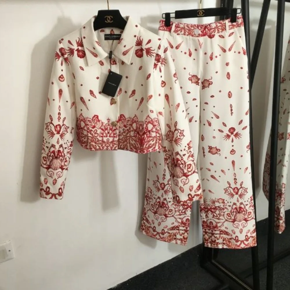 DOLCE&GABBANA ドルチェ&ガッバーナ 上下セット 2024FW 秋冬新人気ブランド 商品画像 1