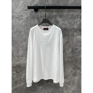 GUCCI グッチ 長袖Tシャツ 2024FW スタイルアップ見えなシンプル 商品画像 1