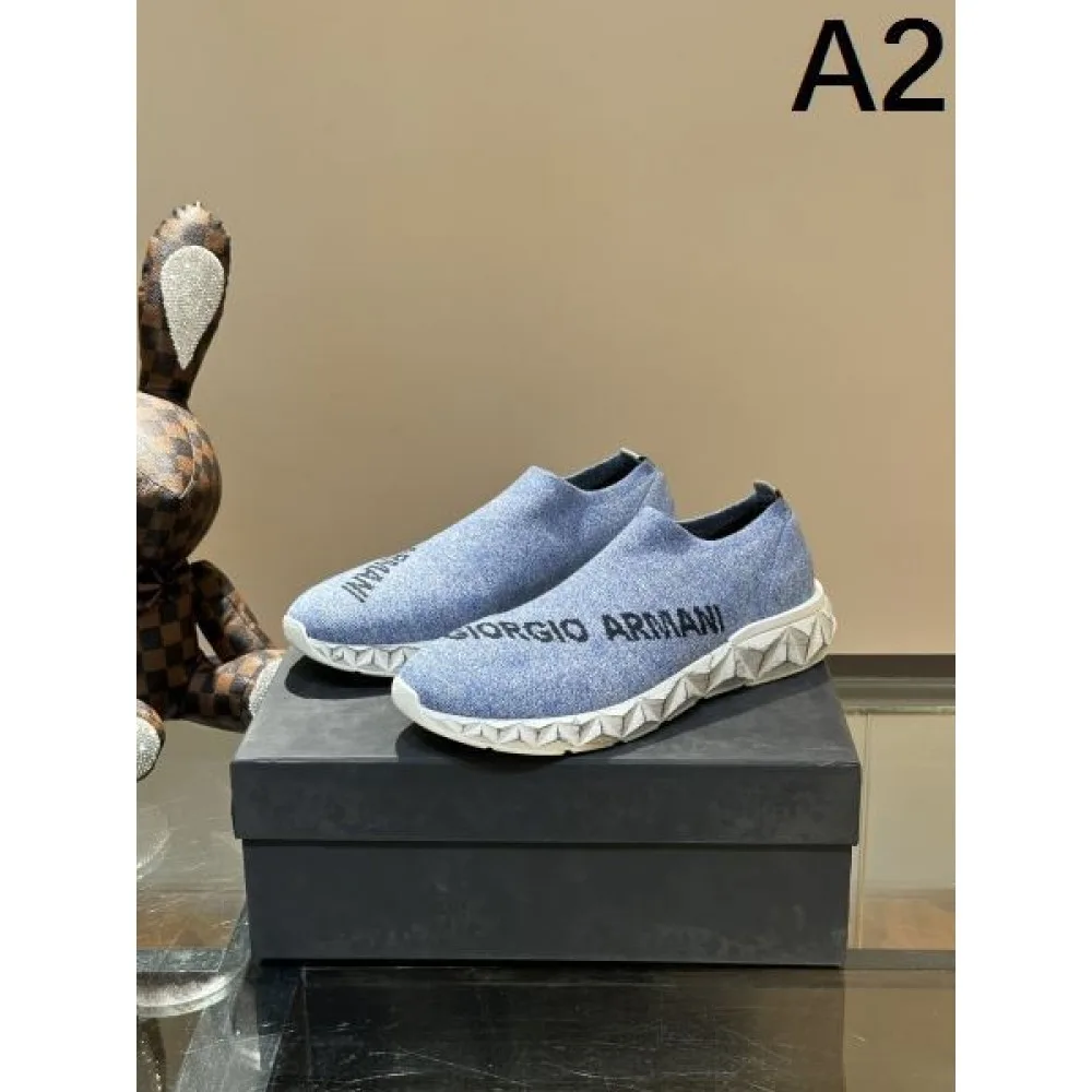 ARMANI アルマーニ 春夏のコレクションで新作 2026 メンズ用 スニーカー 商品画像 2