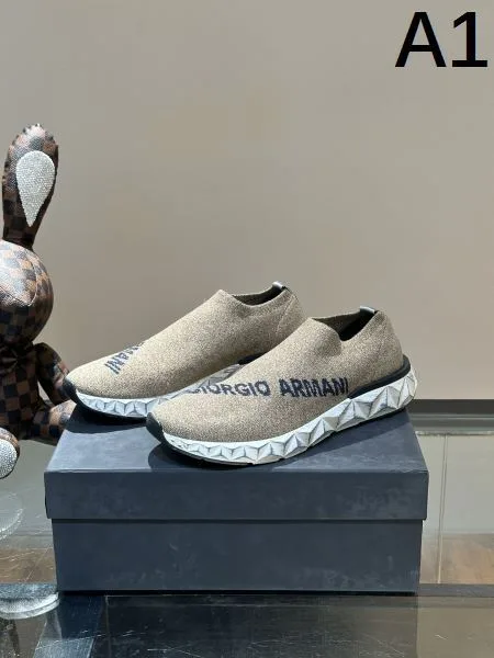 ARMANI アルマーニ 春夏のコレクションで新作 2026 メンズ用 スニーカー 商品画像 10