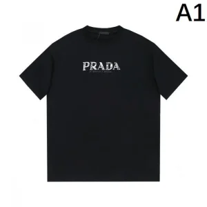 2026 お気に入りのデザイン PRADA プラダ メンズ用 半袖Tシャツ 商品画像 1