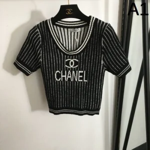 2026 半袖ニット CHANEL シャネル 定番のストリートスタイル 商品画像 1