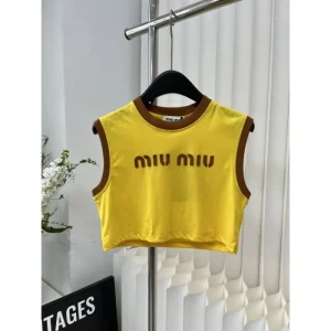 2026 タンクトップ MIU MIU ミュウミュウ 春夏の定番新品 商品画像 1
