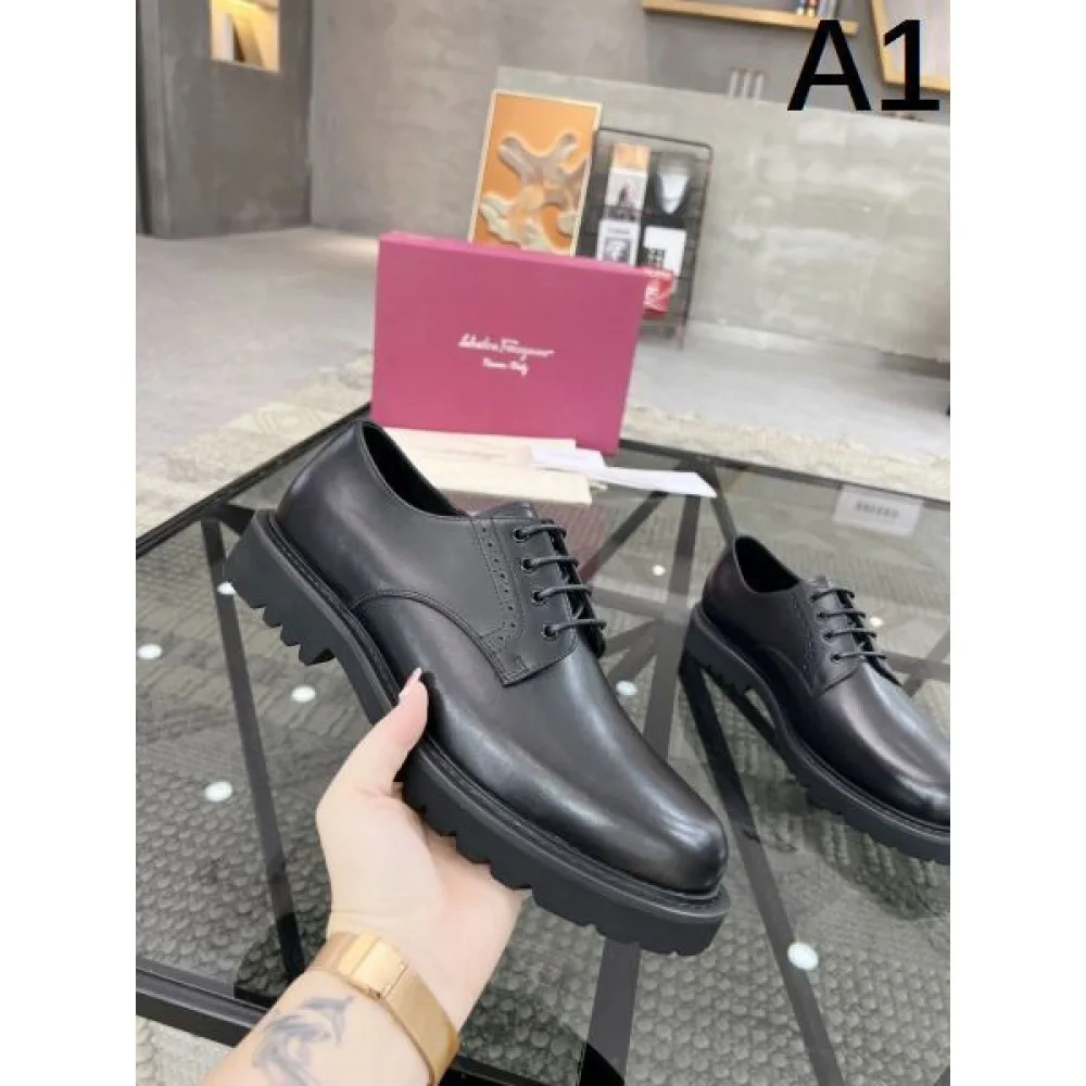 2024FW メンズ用 ビジネスシューズ FERRAGAMO サルヴァトーレ フェラガモ 100%新品 商品画像 1