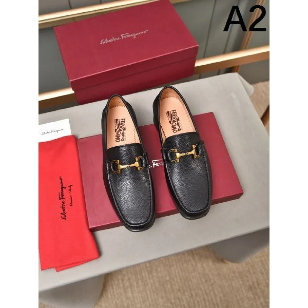 2024FW メンズ用 ビジネスシューズ FERRAGAMO サルヴァトーレ フェラガモ ロゴが素敵 商品画像 2