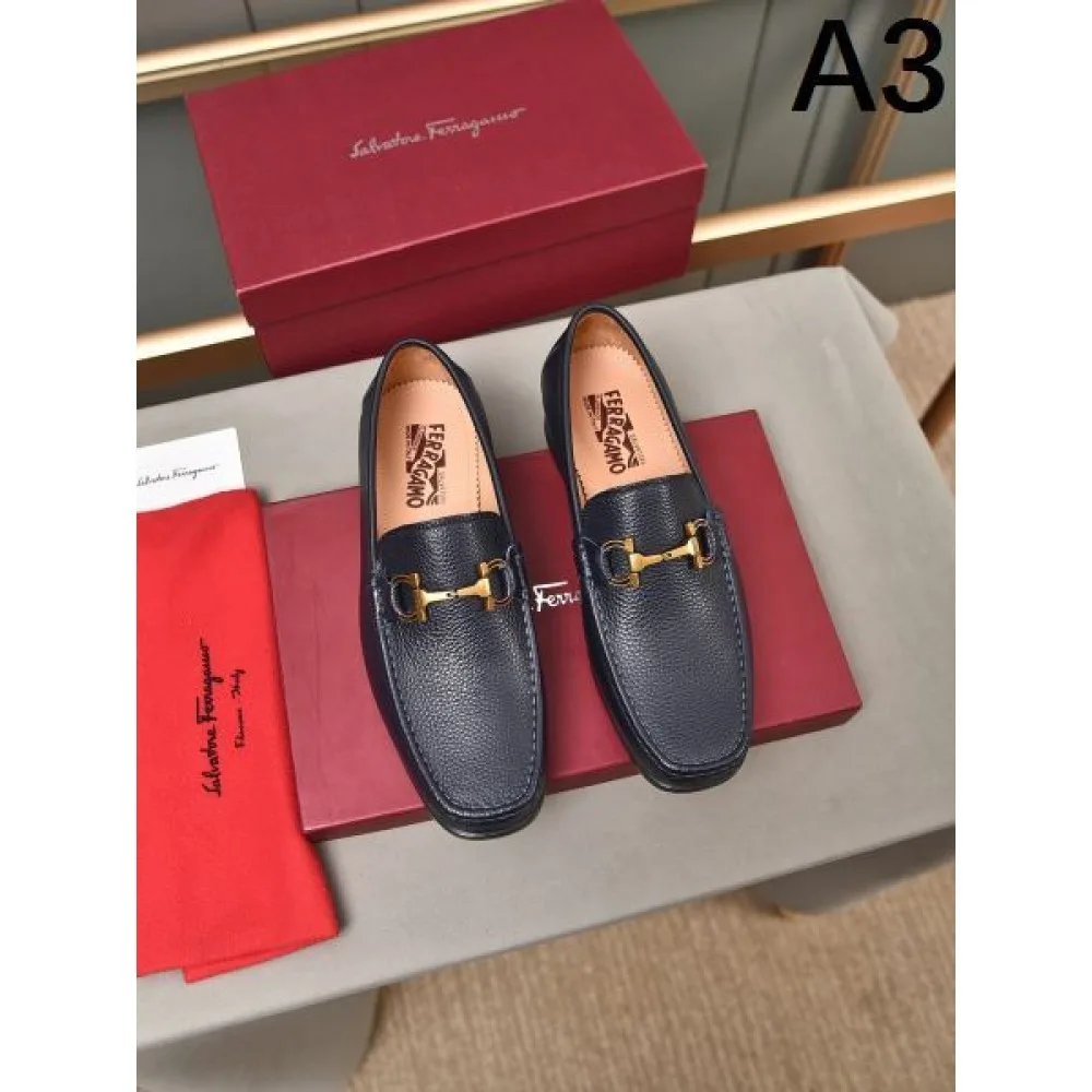 2024FW メンズ用 ビジネスシューズ FERRAGAMO サルヴァトーレ フェラガモ ロゴが素敵 商品画像 3