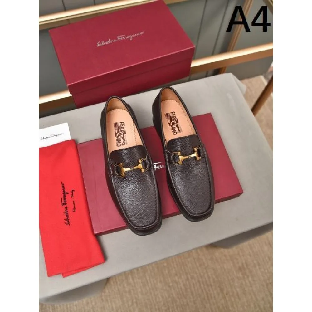 2024FW メンズ用 ビジネスシューズ FERRAGAMO サルヴァトーレ フェラガモ ロゴが素敵 商品画像 4