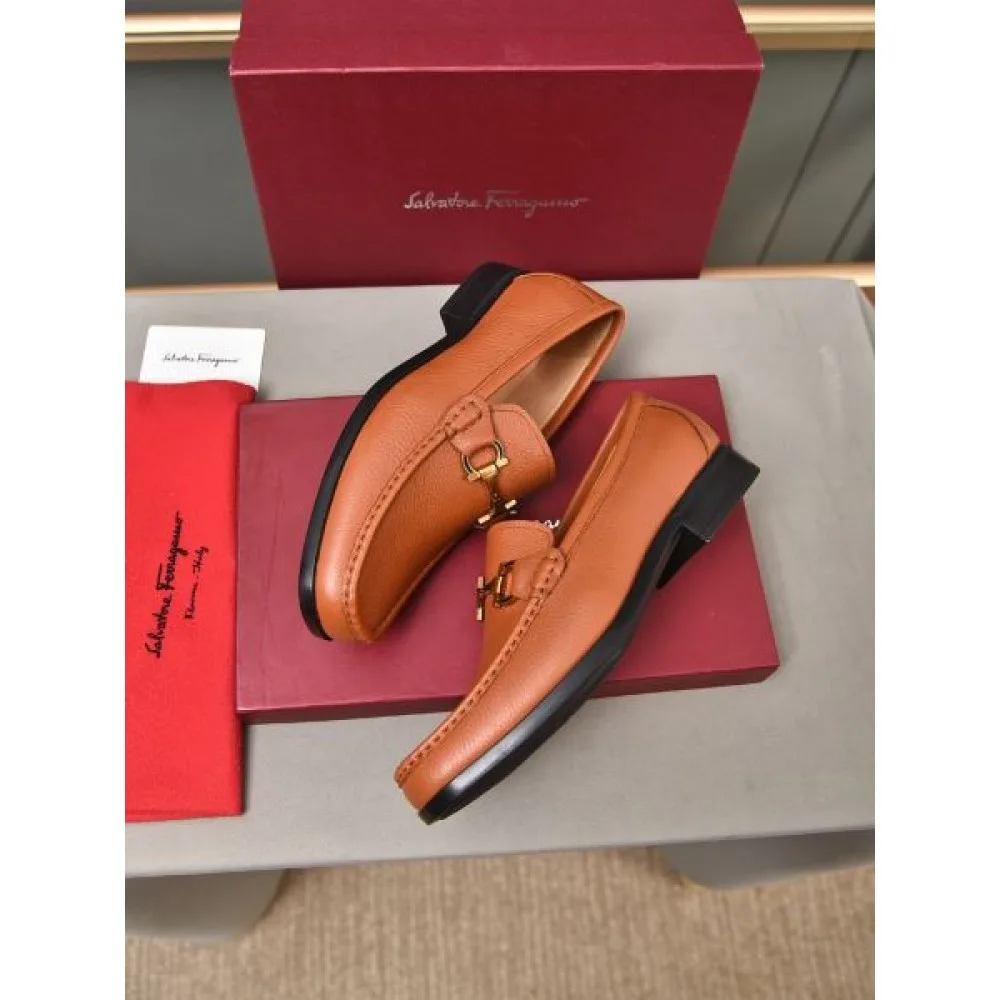 2024FW メンズ用 ビジネスシューズ FERRAGAMO サルヴァトーレ フェラガモ ロゴが素敵 商品画像 9