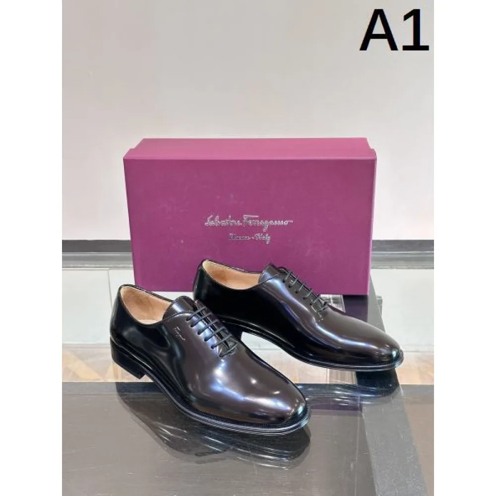 2024FW メンズ用 ビジネスシューズ FERRAGAMO サルヴァトーレ フェラガモ 今すぐ欲しい 商品画像 1