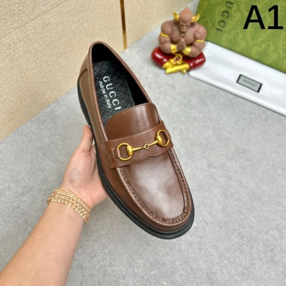 緊急セールで驚き価格 GUCCI グッチ 2026 メンズ用 ビジネスシューズ 商品画像 1
