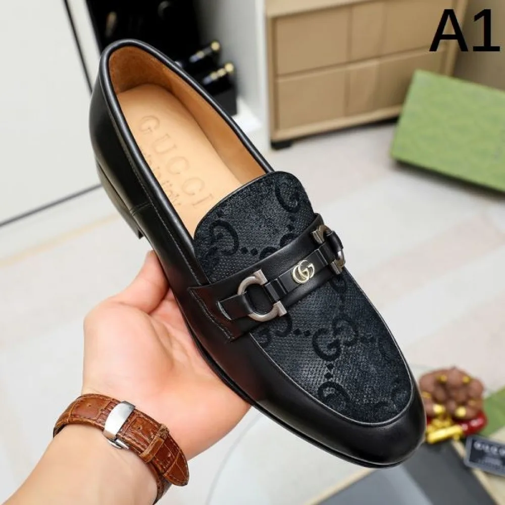 おしゃれの幅が広がり GUCCI グッチ 2026 メンズ用 ビジネスシューズ 商品画像 1