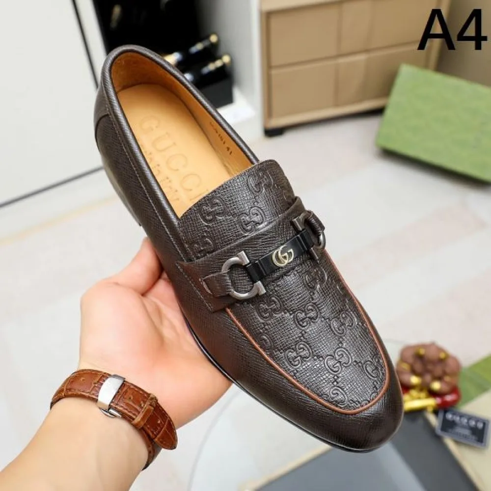 おしゃれの幅が広がり GUCCI グッチ 2026 メンズ用 ビジネスシューズ 商品画像 4