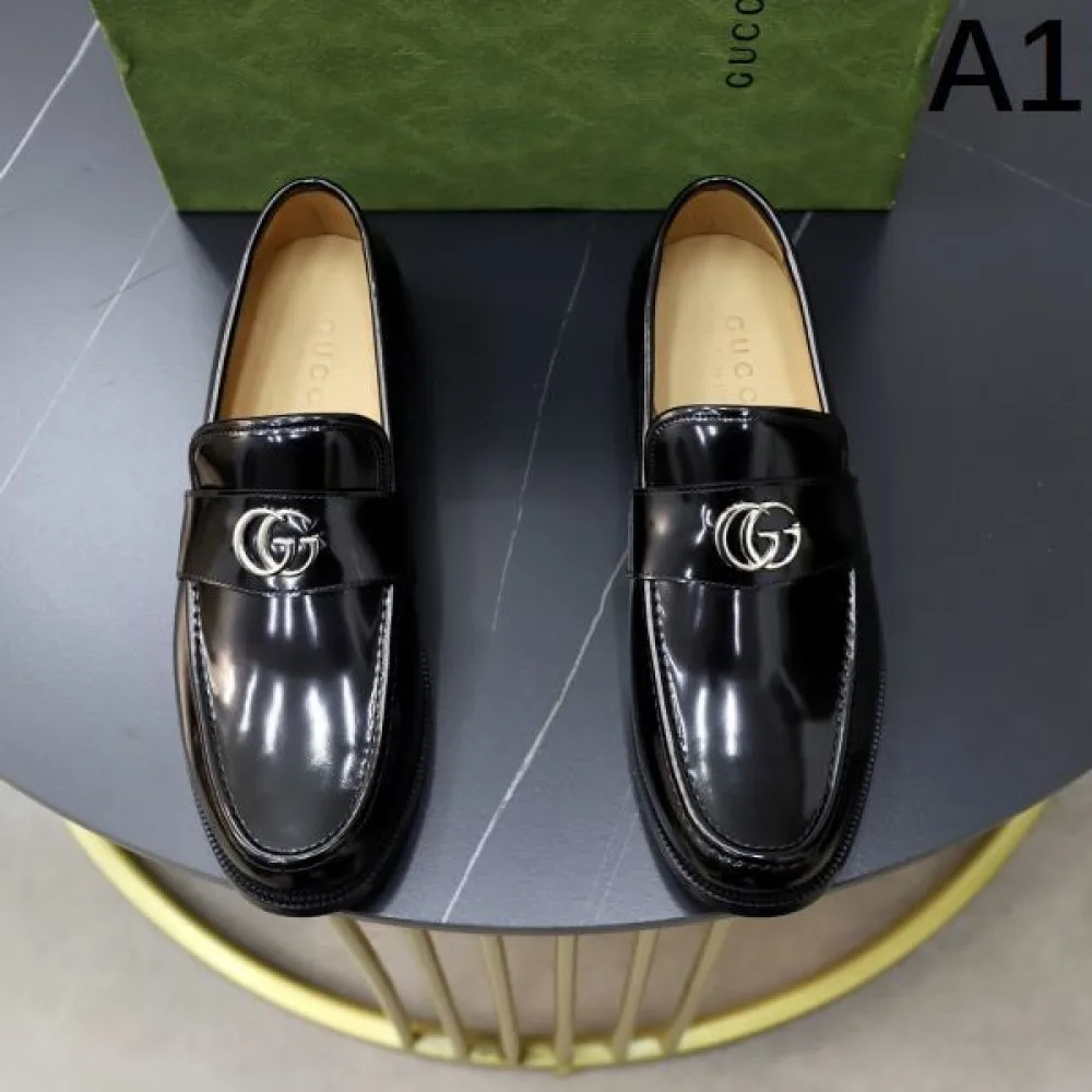 GUCCI グッチ 定番人気薄手柔らか 2026 メンズ用 ビジネスシューズ 商品画像 1