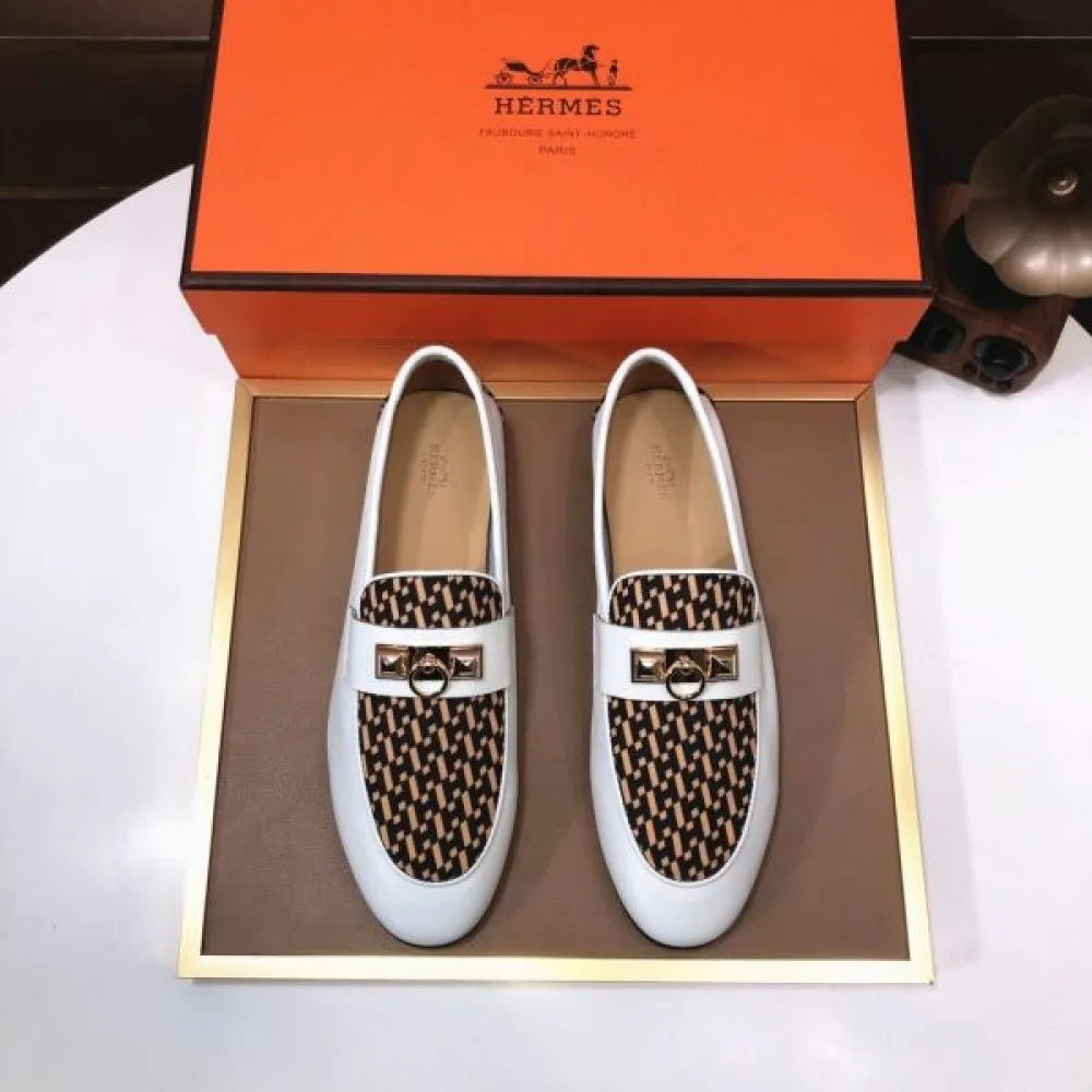 HERMES エルメス おしゃれに着こなせる 2026 メンズ用 ビジネスシューズ 商品画像 5