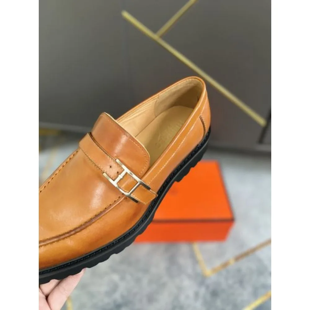 HERMES エルメス 毎シーズン人気が高い 2026 メンズ用 ビジネスシューズ 商品画像 7